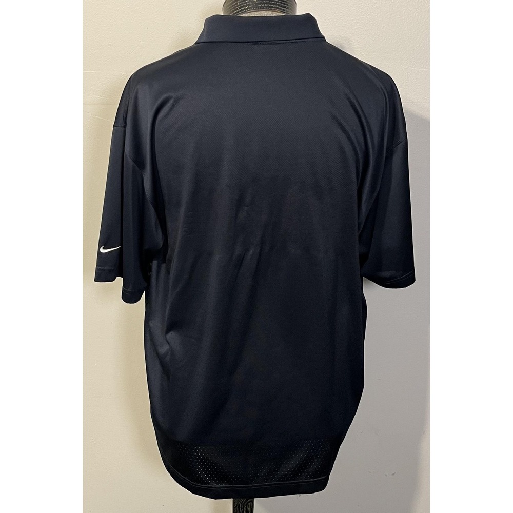 Nike Polo Shirt Mens XL Navy Blue FitDry Golf Performance Short Sleeve - Picture 6 of 9